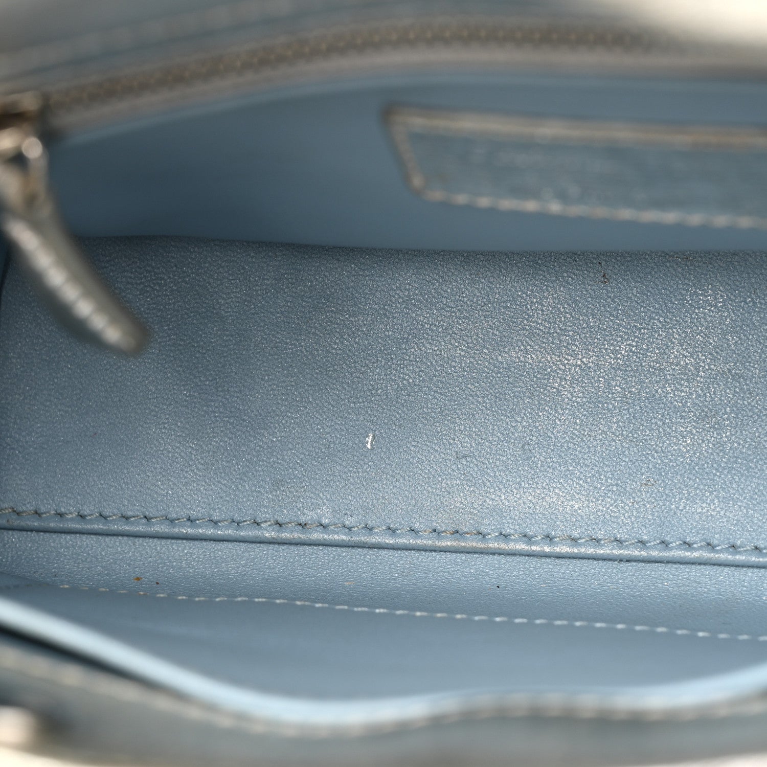 Christian Dior Metallic Grained Calfskin Cannage Small Lucky Badges My Lady Dior Silver 9 of 21