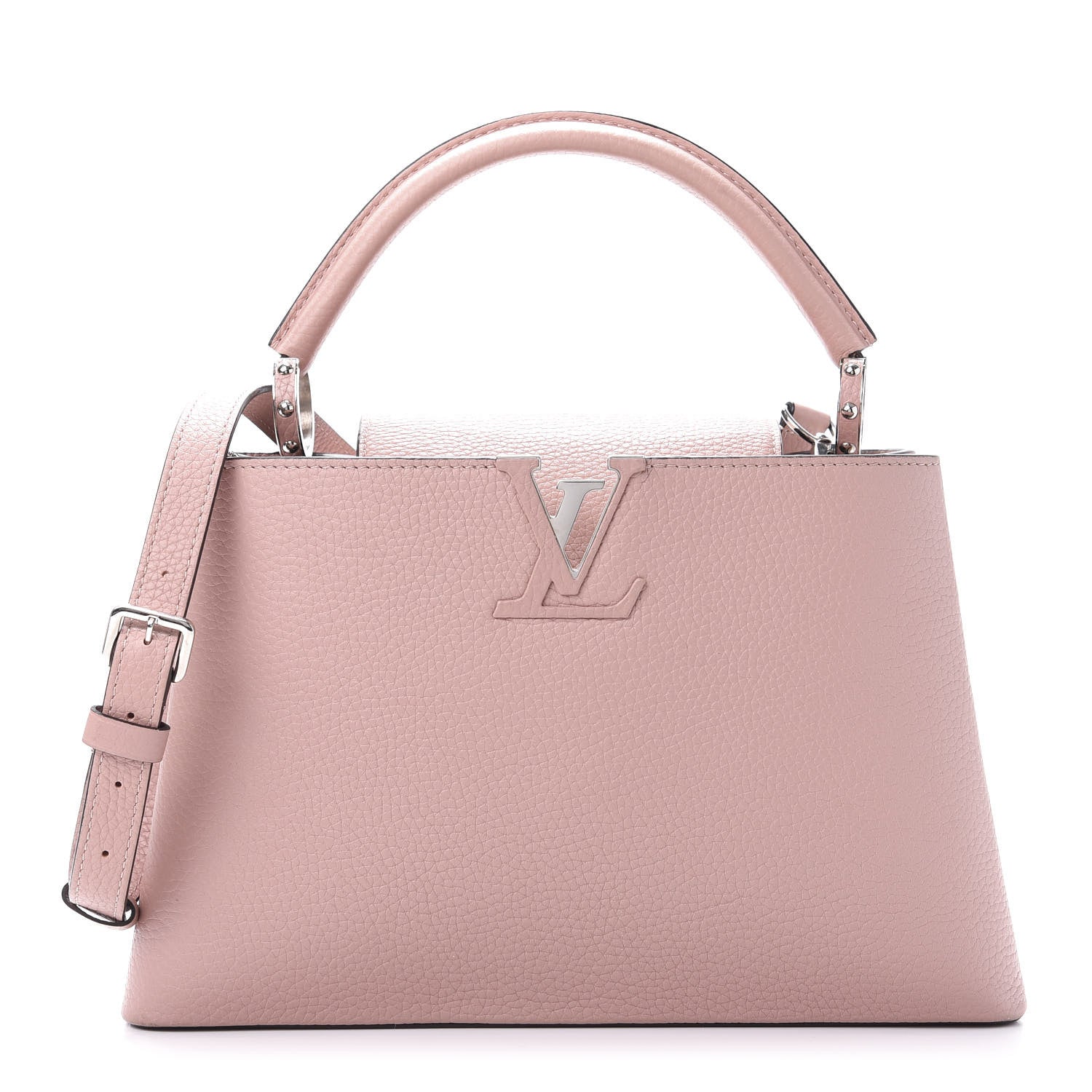 Louis Vuitton Taurillon Capucines PM Magnolia 1 of 9