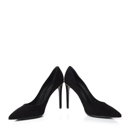 Louis Vuitton Suede Eyeline Pumps 39 Black 5 of 15