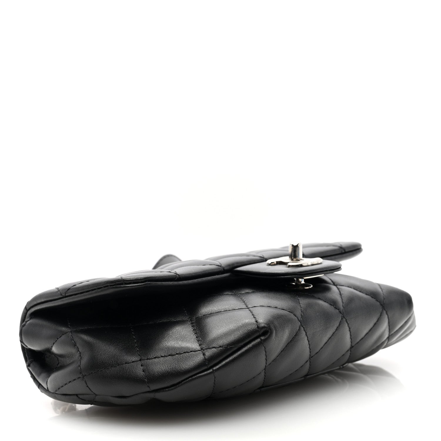 Chanel Calfskin Quilted CC Uniform Flap Belt Bag Black 4 of 10
