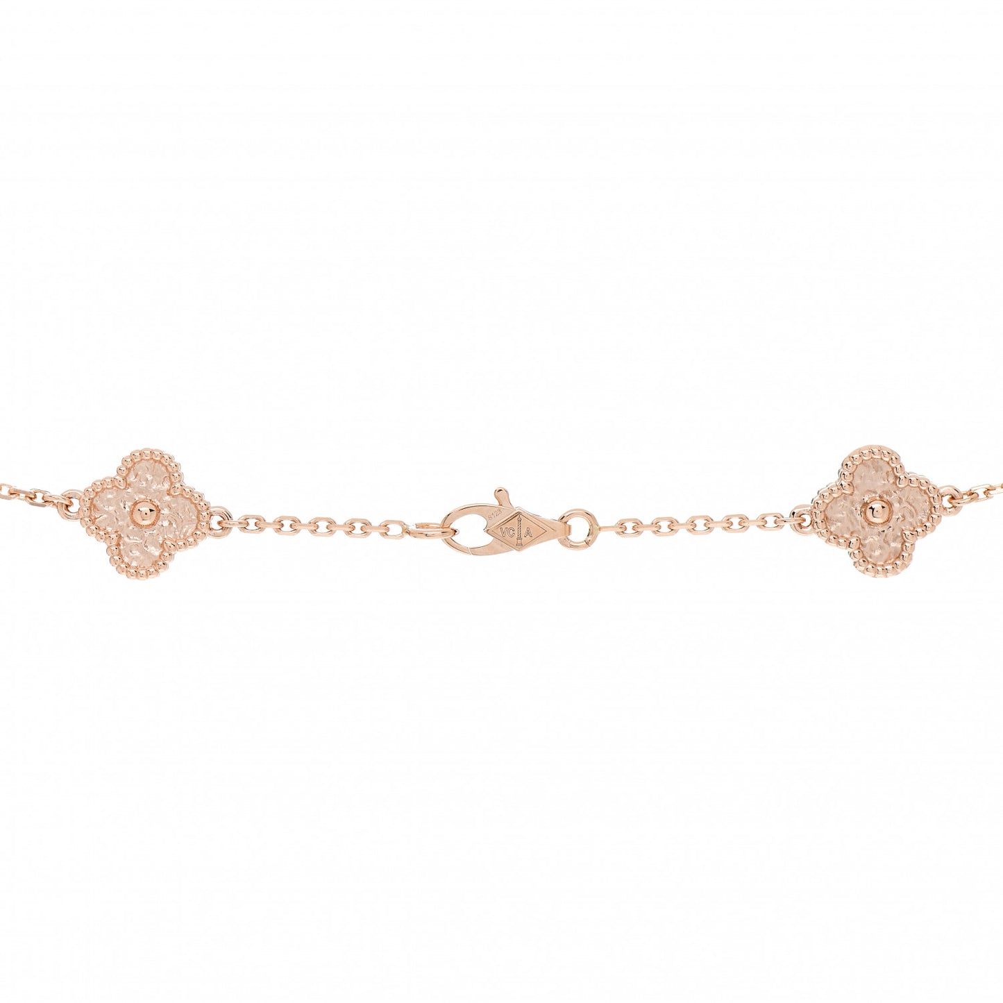 18K Rose Gold 16 Motifs Sweet Alhambra Necklace