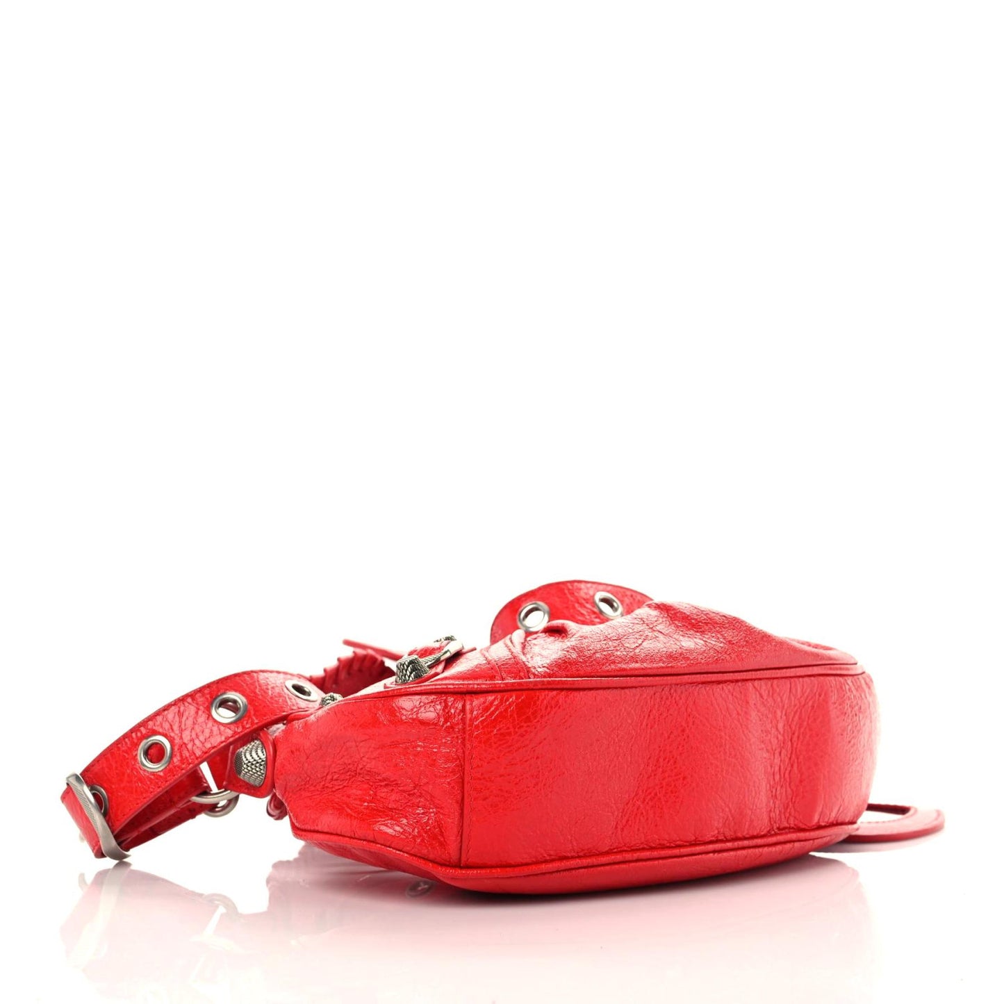 Agneau Arena Le Cagole Shoulder Bag XS Bright Red