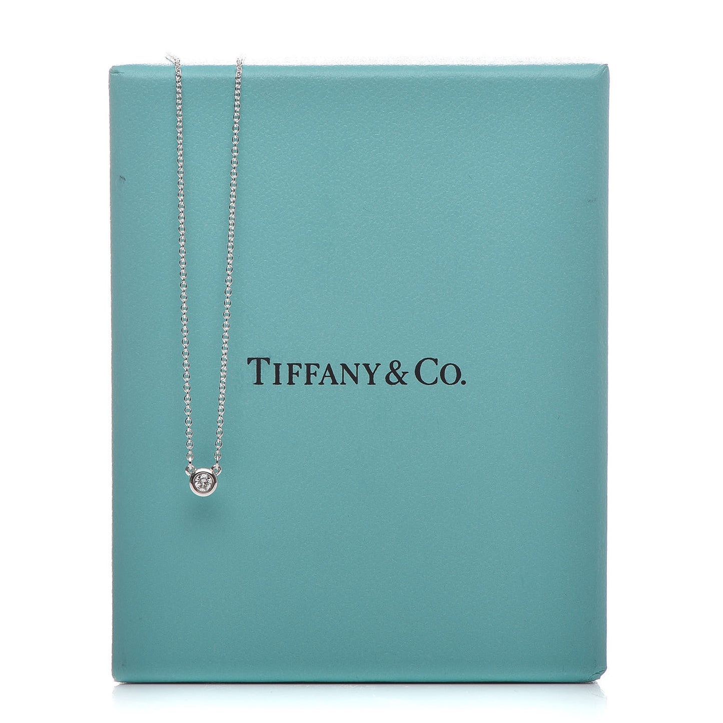 Sterling Silver Diamond .07ct Elsa Peretti Diamonds by the Yard Pendant Necklace
