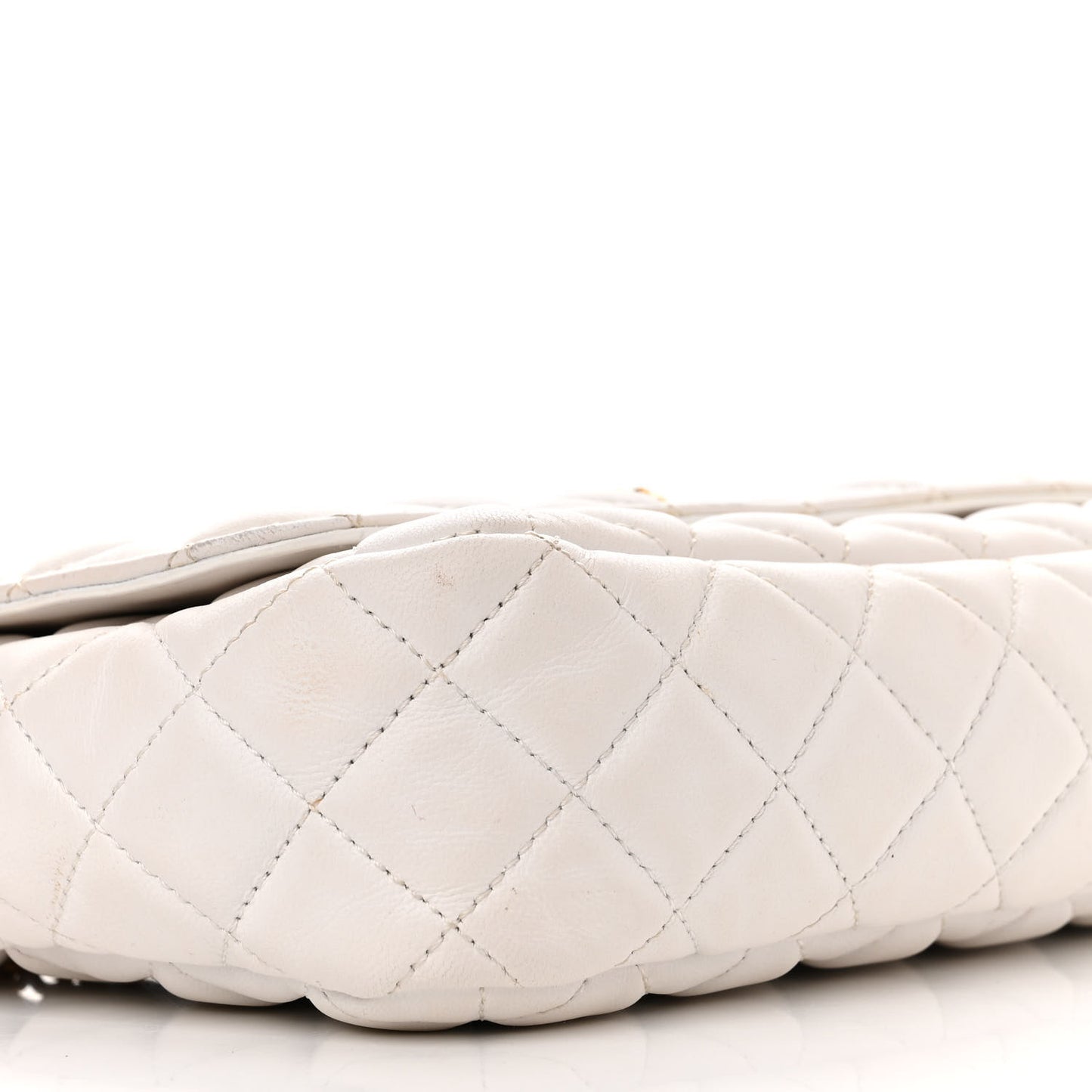 Nappa Quilted La Medusa Chain Crossbody White