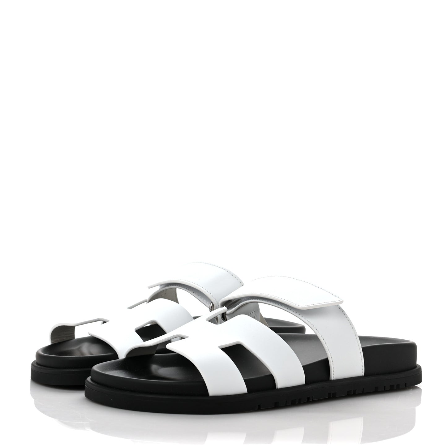 Calfskin Womens Chypre Sandals 36.5 White