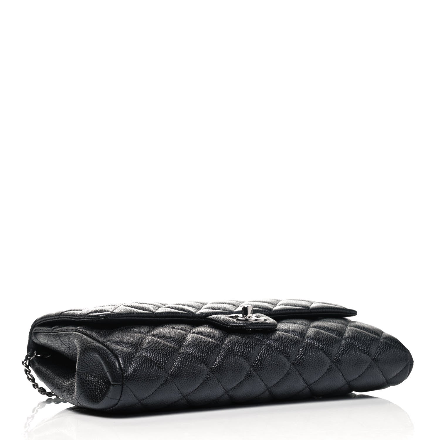 Chanel Caviar Quilted Clutch With Chain Flap Black 5 of 10