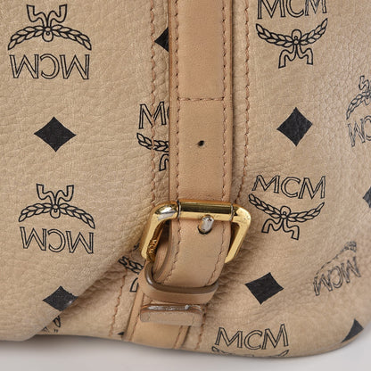 MCM Visetos Medium Essentials Shopper Tote Beige 24 of 28
