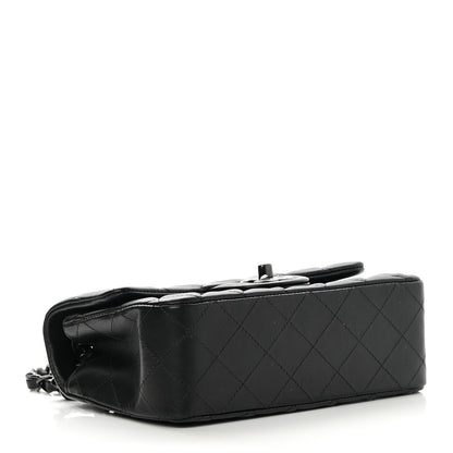 Chanel Lambskin Quilted Mini Rectangular Flap So Black 4 of 13