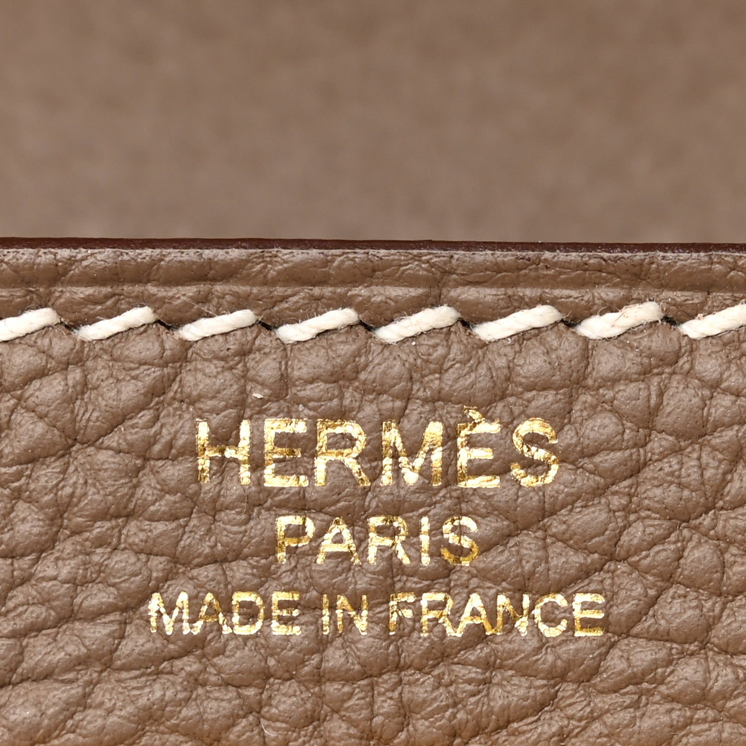 Hermes Togo Kelly Retourne 28 Etoupe 6 of 13