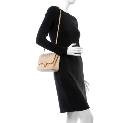 Chanel Caviar Quilted Medium Double Flap Beige Clair 2 of 8