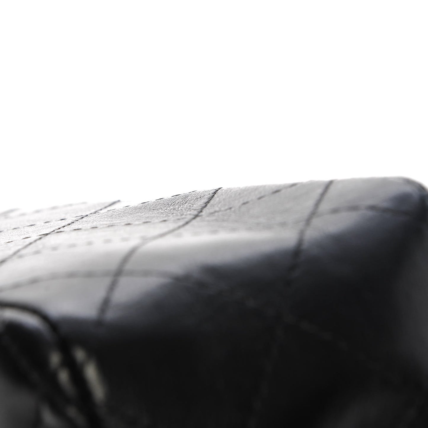 Lambskin Quilted Mini Rectangular Flap Black