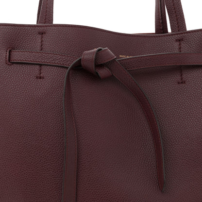 Celine Soft Grained Calfskin Small Belt Cabas Phantom Burgundy 8 of 10