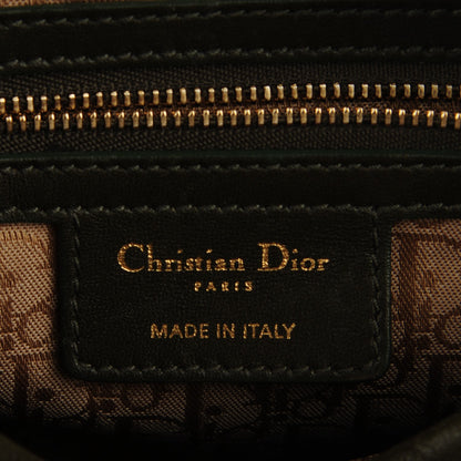 Christian Dior Lambskin Cannage Medium Lady Dior Olive Green 5 of 8