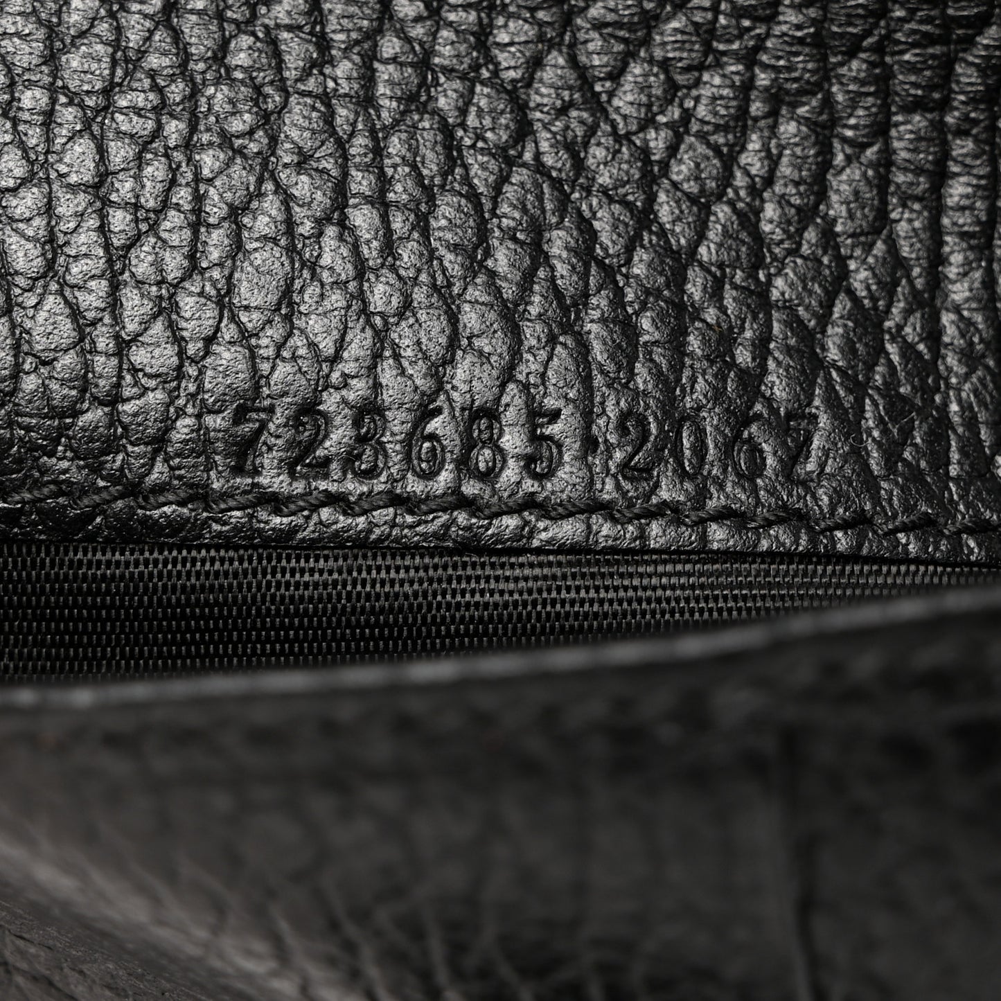 Dollar Calfskin Double G Wallet Black