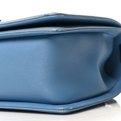 Chanel Patent Calfskin Medium Plexiglass Boy Flap Light Blue 10 of 10