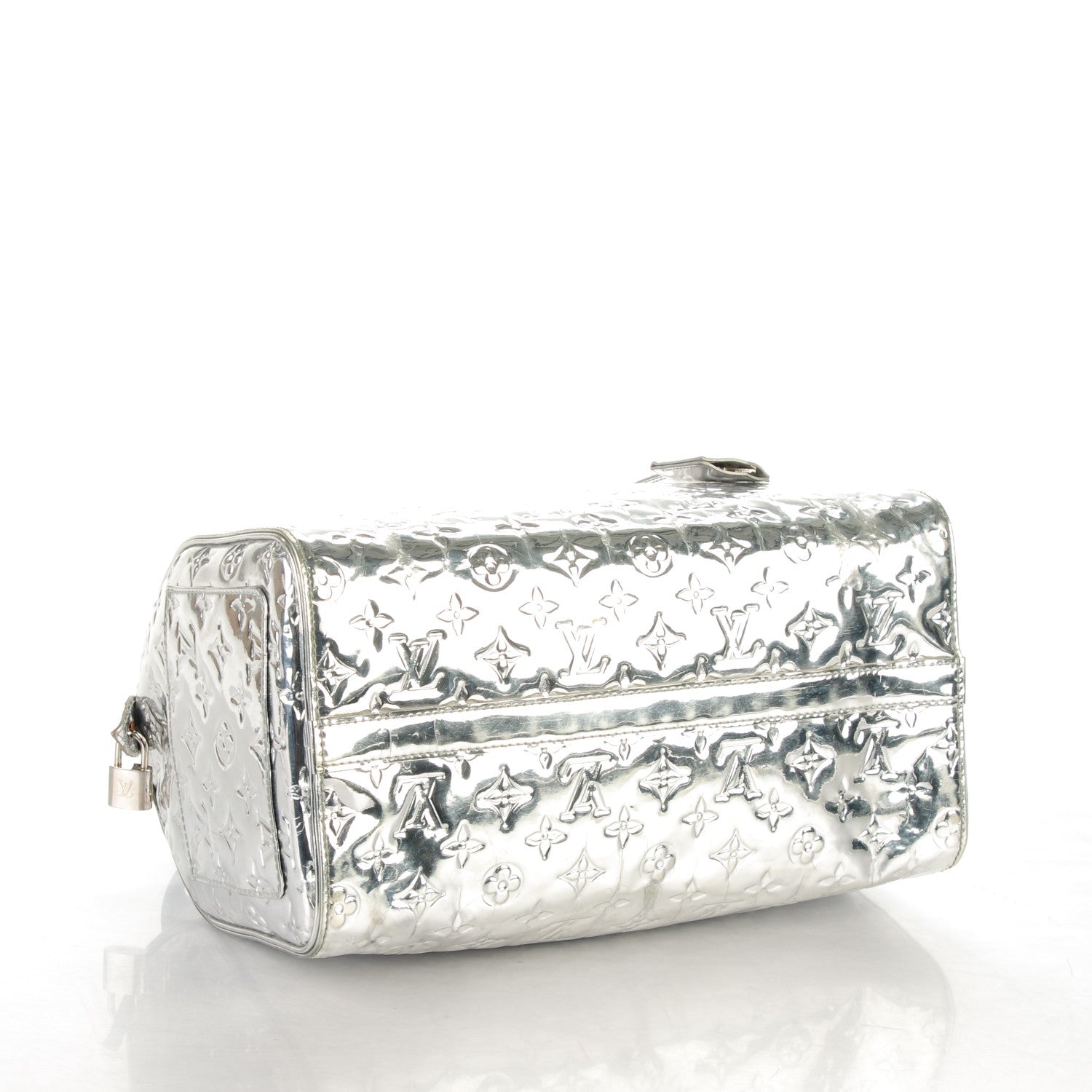 Louis Vuitton Monogram Miroir Speedy 30 Silver 4 of 16