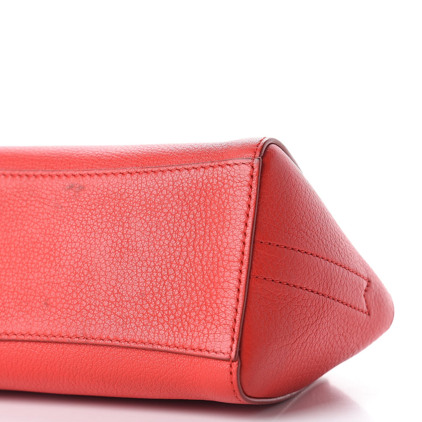 Sugar Goatskin Small Antigona Beauty Wristlet Red