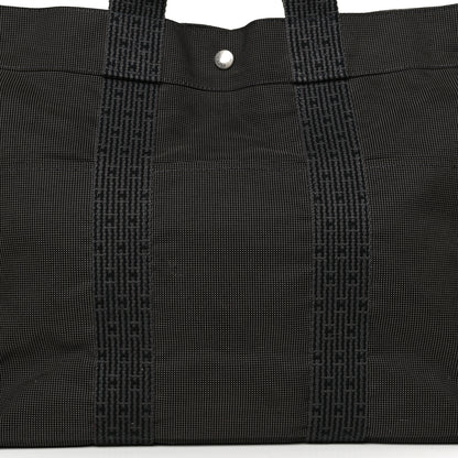 Hermes Canvas Herline MM Tote Grey 8 of 13