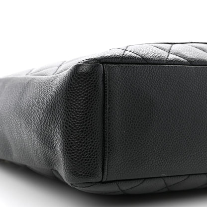 Chanel Caviar Quilted Petit Shopping Tote PST Black 10 of 13