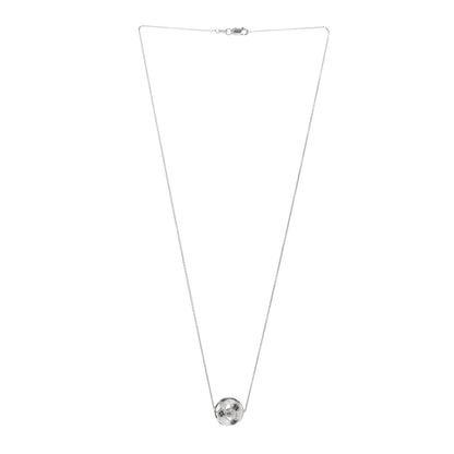 Roberto Coin 18K White Gold Black Diamond Soccer Ball Pendant Necklace 3 of 4
