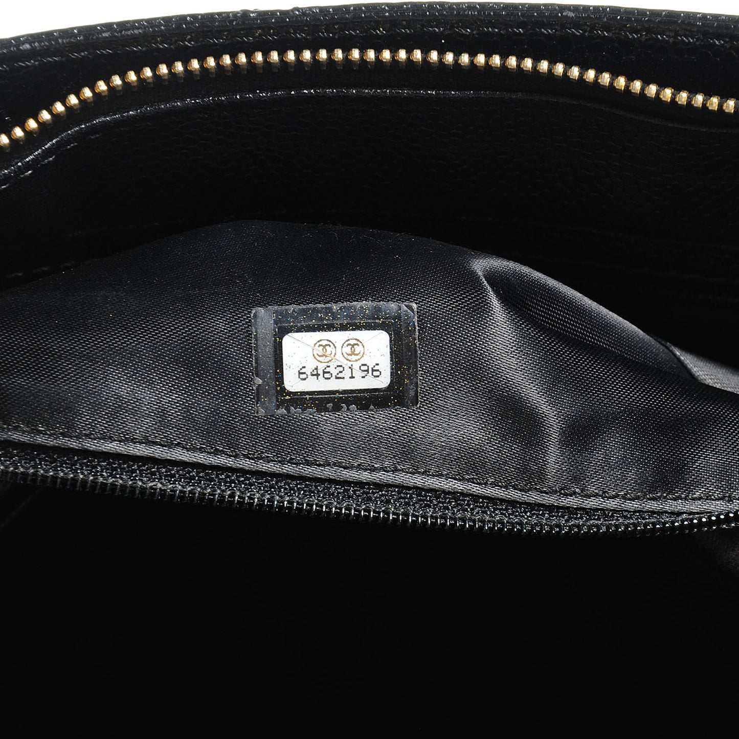 Caviar Quilted Large Tote Black