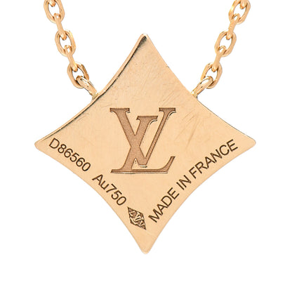 Louis Vuitton 18K Yellow Gold Diamond Black Onyx Color Blossom BB Star Pendant Necklace 5 of 6