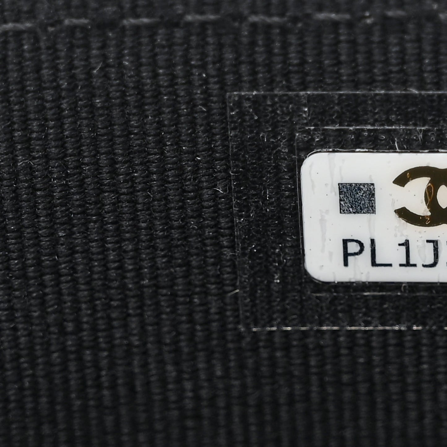 Canvas Check Flag Printed CC Clutch With Chain Beige Multicolor