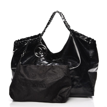 Chanel Vinyl XL Coco Cabas Black 8 of 12