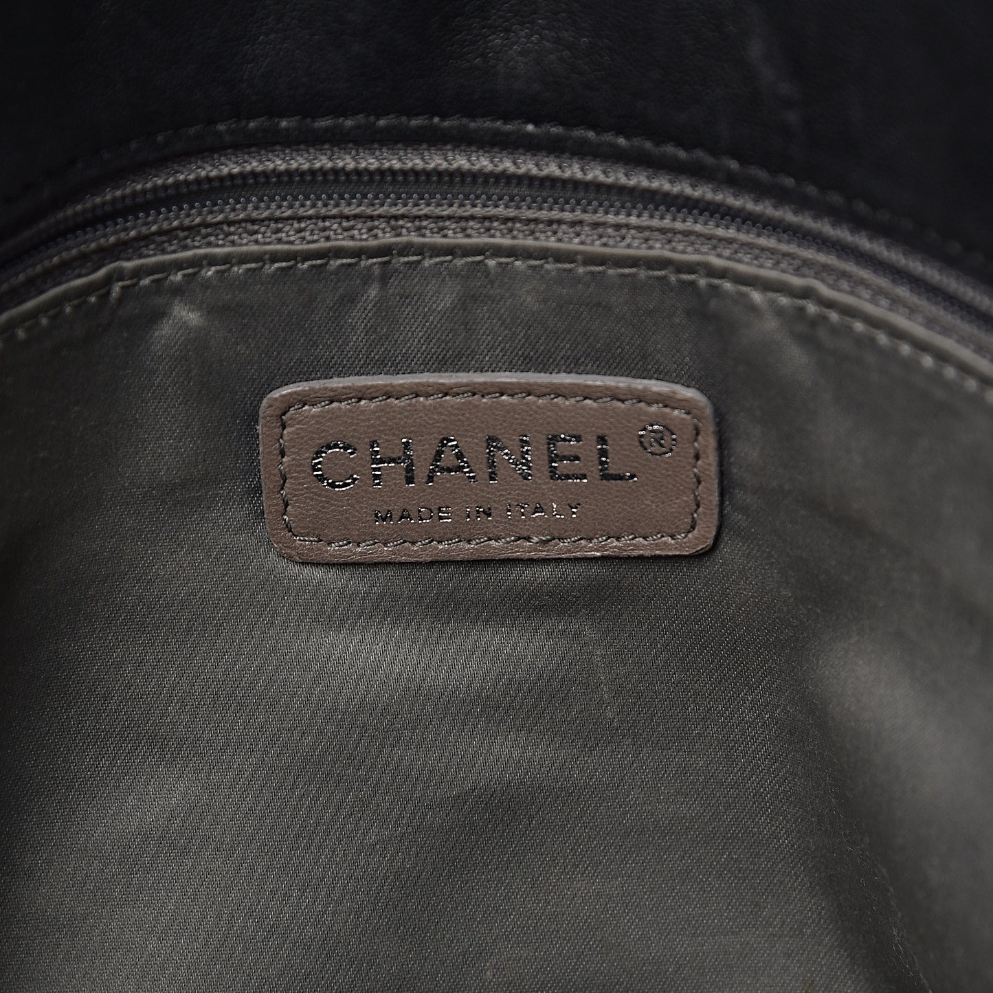 Lambskin Stitched Large Walk Of Fame Flap Black