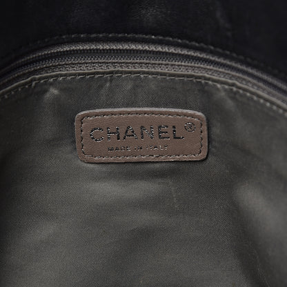 Chanel Lambskin Stitched Large Walk Of Fame Flap Black 6 of 12