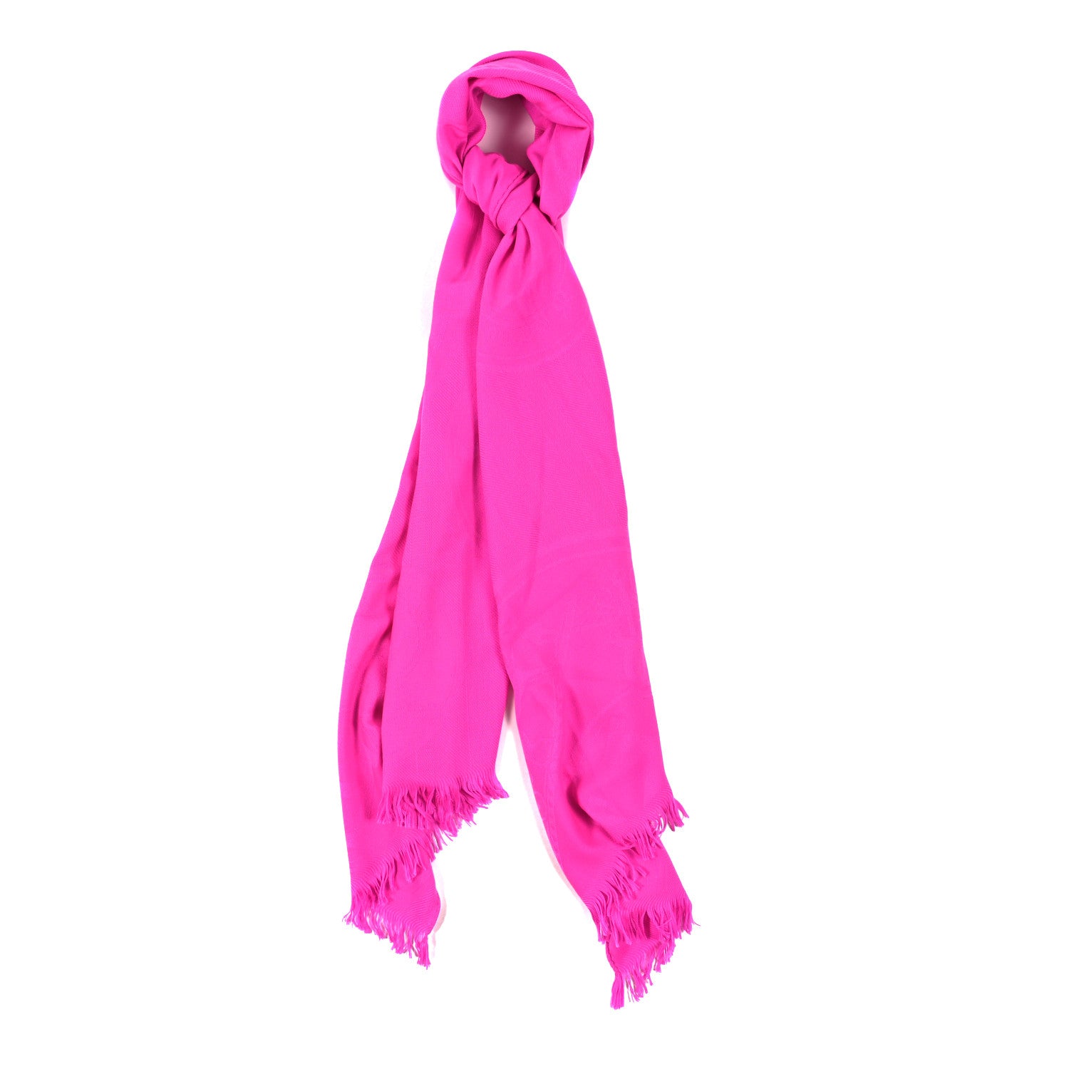Hermes Cashmere Silk New Libris Stole Rose Cyclamen 1 of 3