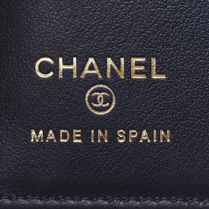 Chanel Caviar Quilted Passport Holder Navy Blue 6 of 8