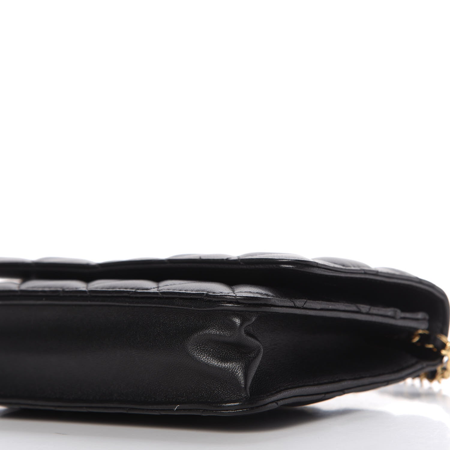 Chanel Lambskin Quilted Wallet On Chain WOC Black 7 of 12