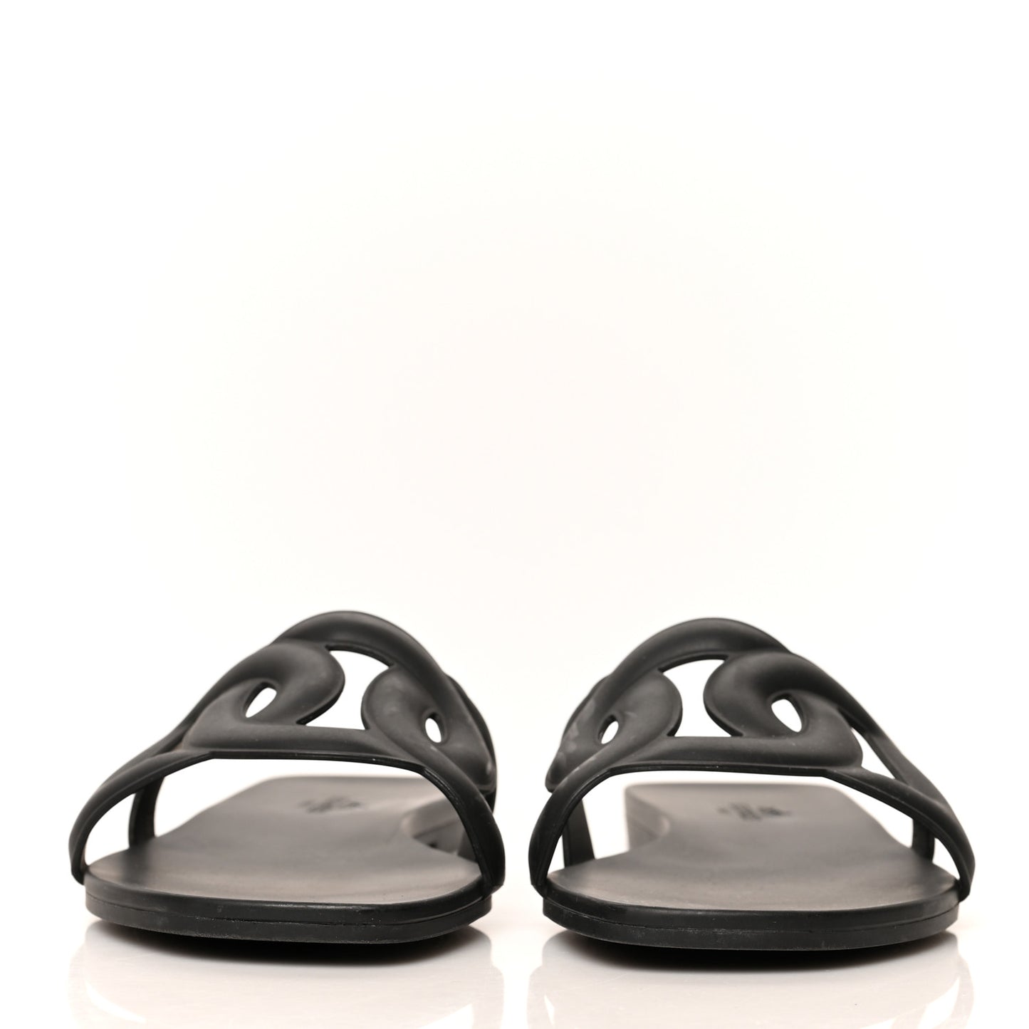 Rubber Aloha Sandals 37 Black