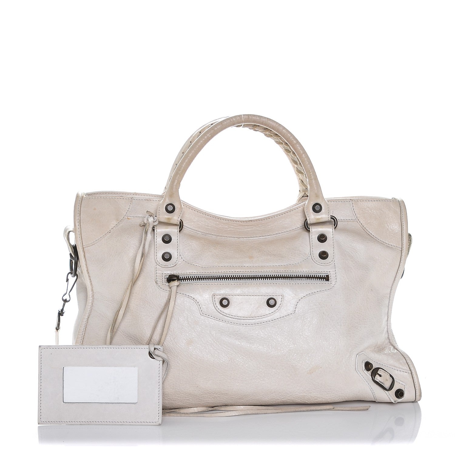 Balenciaga Chevre Classic Hardware City White 1 of 7