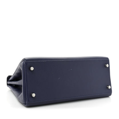 Hermes Evercolor Verso Kelly Retourne 28 Bleu Encre Mauve Sylvestre 4 of 15