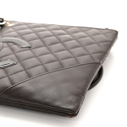 Chanel Calfskin Cambon Flat Messenger Brown 9 of 12