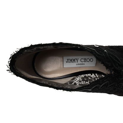 Jimmy Choo Lace Kiana Pumps 40 Black 7 of 8