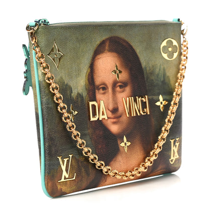 Louis Vuitton Masters Da Vinci Pochette Clutch Vert D’eau 3 of 15