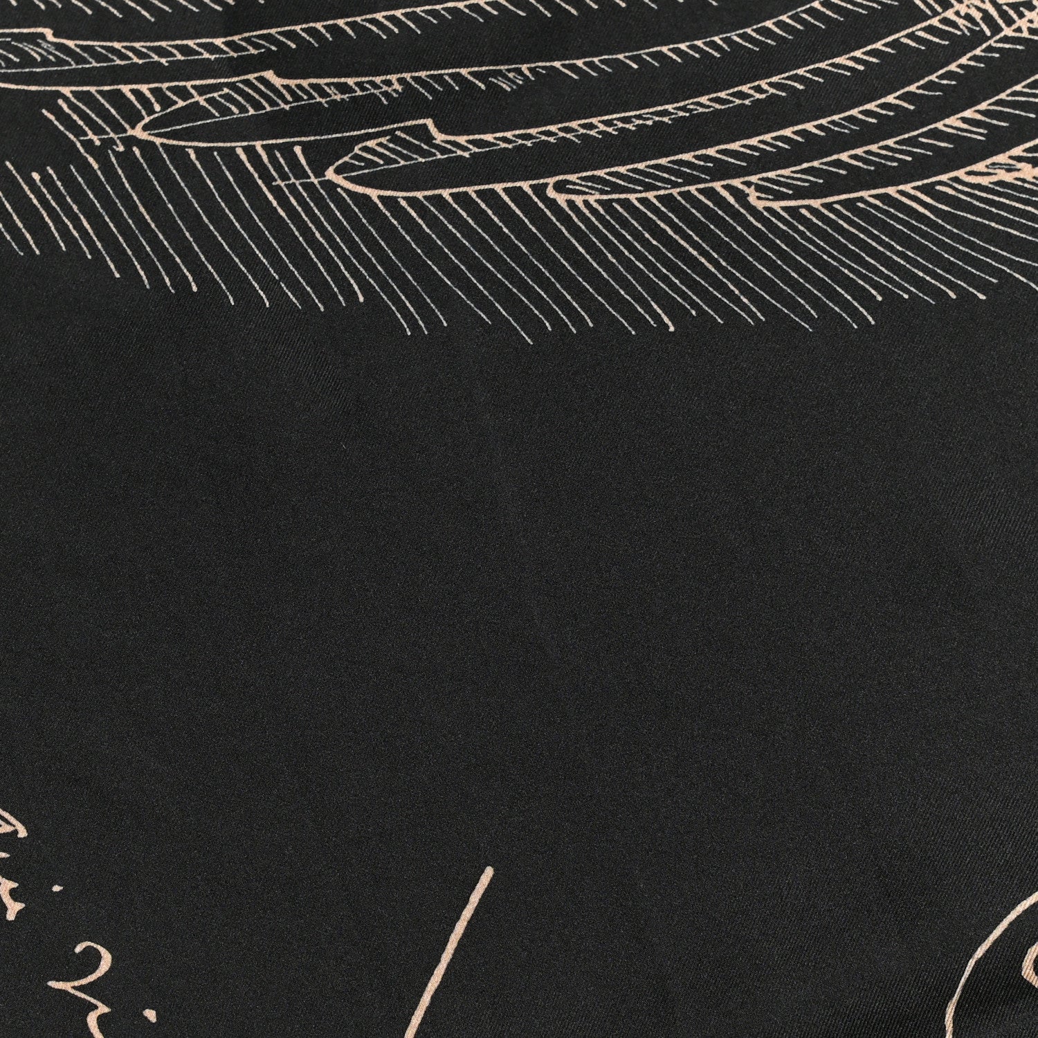 Hermes Silk Twill Le Pegase D Hermes Giant Scarf 140 Black White Or 7 of 7