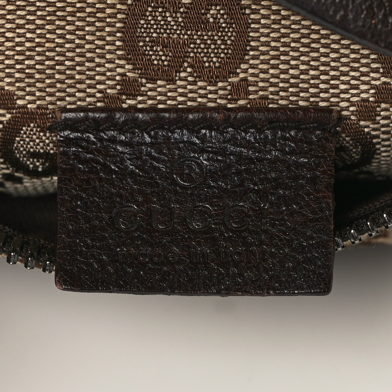 Gucci GG Monogram Double Pocket Belt Bag Dark Brown 6 of 14
