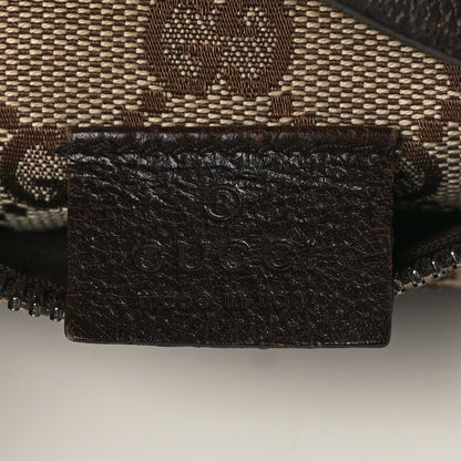 Gucci GG Monogram Double Pocket Belt Bag Dark Brown 6 of 14