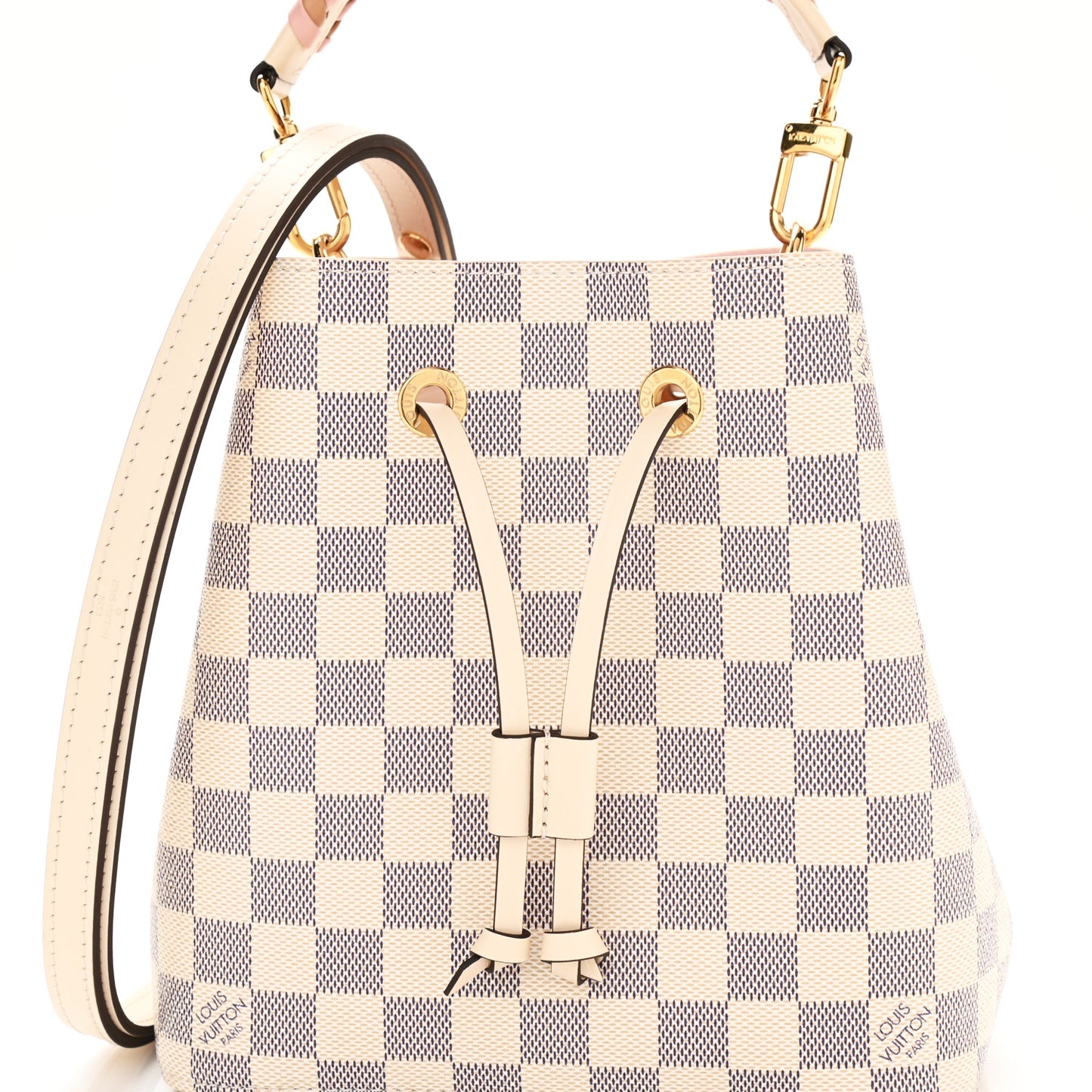 Damier Azur Braided Neonoe BB Pink