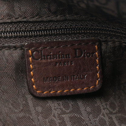 Christian Dior Calfskin Large Gaucho Double Saddle Bag Brown 6 of 10