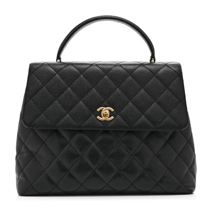 Chanel Caviar Quilted Jumbo Kelly Flap Black 1 of 10