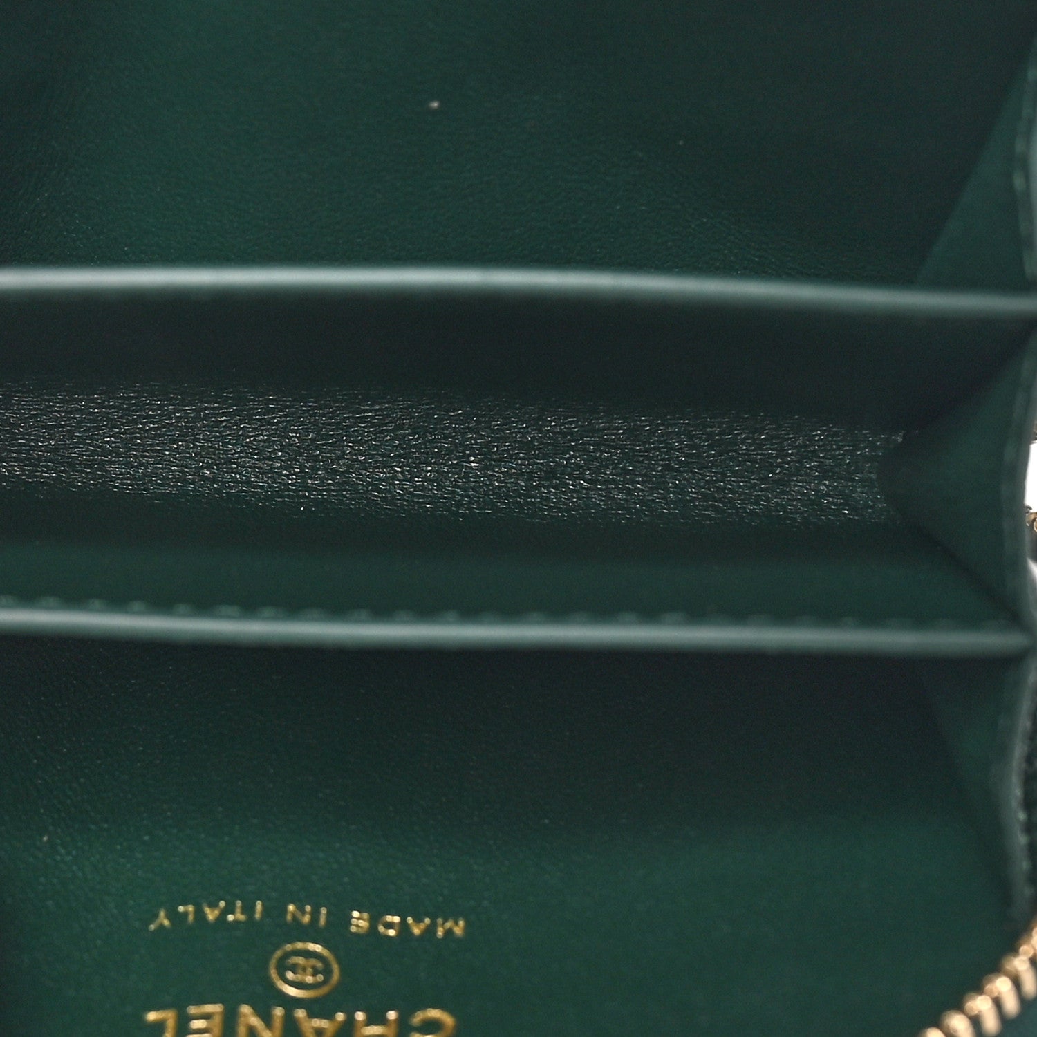 Chanel Calfskin Crocodile Embossed Crococo Zip Coin Purse Emerald 7 of 8