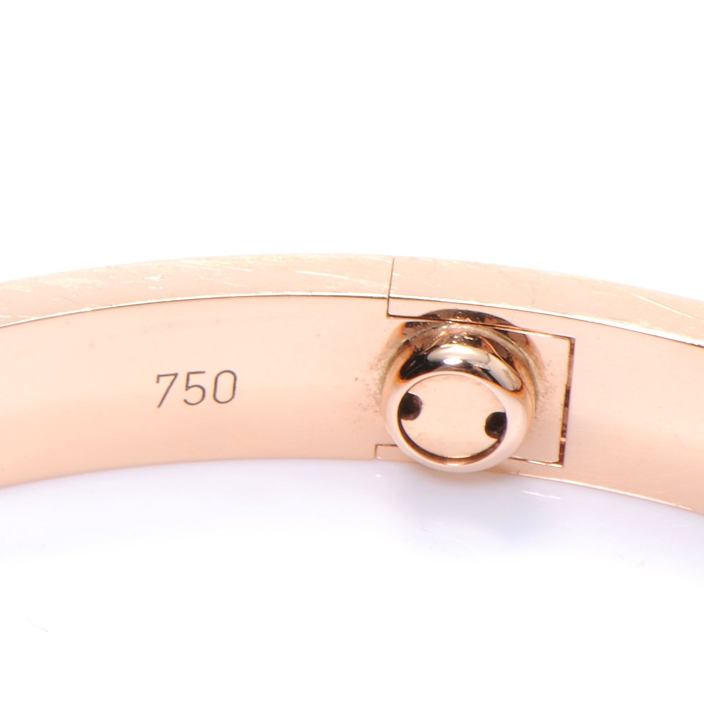18k Pink Gold LOVE Bracelet Size 20