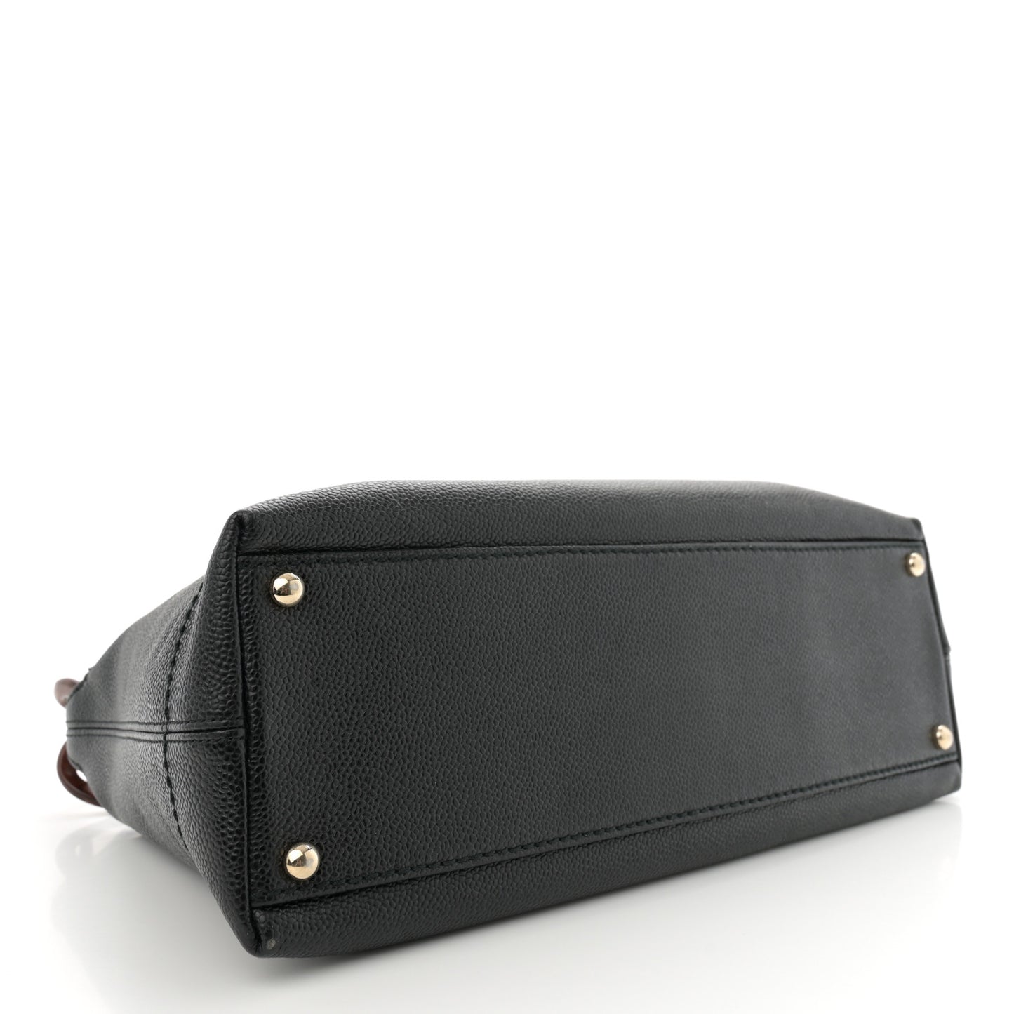 Caviar CC Wood Chain Hobo Black