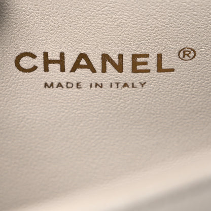 Chanel Iridescent Caviar Mini Boy Flap White 6 of 11