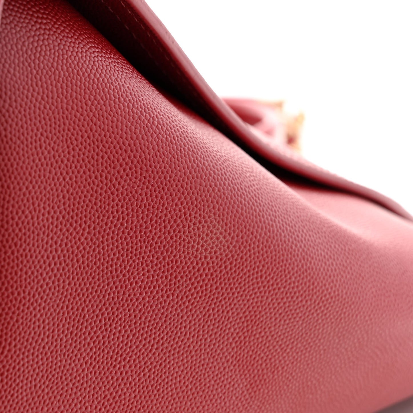 Caviar Small Studded Deauville Tote Red